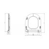 CERSANIT - WC KOMBI CREA CLEANON 011/020 OVAL, NÁDRŽKA 011 3/5, SEDÁTKO DUR SLIM WO LW ONE  K114-023-S-SET