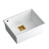 Quadron - Granitový dřez DAVID 50 White Ocel HQD5542U1-BS  DOPRAVA ZDARMA
