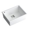Quadron - Granitový dřez DAVID 50 White Ocel HQD5542U1-BS  + slevový kód