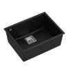 Quadron - Granitový dřez DAVID 50 Black Ocel HQD5542U7-BS  DOPRAVA ZDARMA