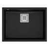Quadron - Granitový dřez DAVID 50 Black Ocel HQD5542U7-BS  DOPRAVA ZDARMA