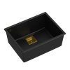 Quadron - Granitový dřez DAVID 50 Black Ocel HQD5542U7-BS  DOPRAVA ZDARMA
