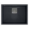 Quadron - Granitový dřez DAVID 50 Black Metallic Ocel HQD5542U8-BS  + slevový kód