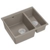 Quadron - Granitový dřez Logan 150 Beige Ocel HCQL5646U4-BS_U  DOPRAVA ZDARMA