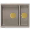 Quadron - Granitový dřez Logan 150 Beige Ocel HCQL5646U4-BS_U  DOPRAVA ZDARMA