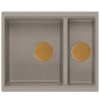 Quadron - Granitový dřez Logan 150 Beige Ocel HCQL5646U4-BS_U  DOPRAVA ZDARMA