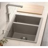 Quadron - Granitový dřez Logan 150 Beige Ocel HCQL5646U4-BS_U  DOPRAVA ZDARMA