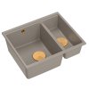 Quadron - Granitový dřez Logan 150 Beige Měď HCQL5646U4-C1_U  DOPRAVA ZDARMA