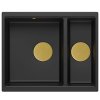 Quadron - Granitový dřez Logan 150 Black Zlaty HCQL5646U7-G1_U  + slevový kód