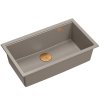 Quadron - Granitový dřez Logan 110 Beige Ocel HQD7644U4_BS_U  DOPRAVA ZDARMA