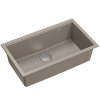Quadron - Granitový dřez Logan 110 Beige Ocel HQD7644U4_BS_U  DOPRAVA ZDARMA