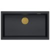 Quadron - Granitový dřez Logan 110 Black Měď HQD7644U7_PVDC1_U  DOPRAVA ZDARMA