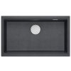 Quadron - Granitový dřez Logan 110 Black Metallic Ocel HQD7644U8_BS_U  DOPRAVA ZDARMA