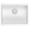 Quadron - Granitový dřez Logan 100 White Ocel HQJ6045U1_BS_U  DOPRAVA ZDARMA