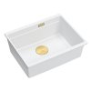 Quadron - Granitový dřez Logan 100 White Měď HQJ6045U1_PVDC1_U  DOPRAVA ZDARMA