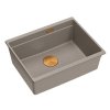 Quadron - Granitový dřez Logan 100 Beige Ocel HQJ6045U4_BS_U  DOPRAVA ZDARMA