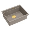 Quadron - Granitový dřez Logan 100 Beige Ocel HQJ6045U4_BS_U  DOPRAVA ZDARMA