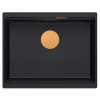 Quadron - Granitový dřez Logan 100 Black Měď HQJ6045U7_PVDC1_U  DOPRAVA ZDARMA