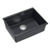 Quadron - Granitový dřez Logan 100 Black Metallic Ocel HQJ6045U8_BS_U  DOPRAVA ZDARMA