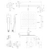 OMNIRES - BARETTI shower system for concealed installation, chrome SYSBA10XCR  DOPRAVA ZDARMA