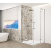 TRINITY CHROME obdélníkový sprchový kout 1100x800mm, rohový vstup, čiré sklo