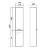 CERSANIT - SLOUPEK LARA ŠEDÁ DSM  S926-032-DSM