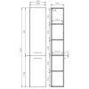 CERSANIT - SLOUPEK LARA ŠEDÁ DSM  S926-032-DSM