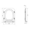 CERSANIT - WC KOMBI CREA CLEANON 010/020 ČTVEREC, NÁDRŽKA 010 3/5, SEDÁTKO DUR SLIM WO LW ONE K114-022-B-SET