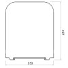 CERSANIT - WC KOMBI CREA CLEANON 010/020 ČTVEREC, NÁDRŽKA 010 3/5, SEDÁTKO DUR SLIM WO LW ONE K114-022-B-SET