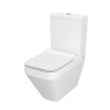 CERSANIT - WC KOMBI CREA CLEANON 011/020 ČTVEREC, NÁDRŽKA 011 3/5, SEDÁTKO DUR SLIM WO LW ONE K114-022-S-SET