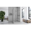 REA - Sprchový kout City 80x100 Nickel Brush Bez sprchové vaničky REA-K6497
