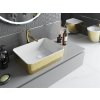 MEXEN - Catia umyvadlo na desku 48 x 37, bílá/zlatá vzor 21314808