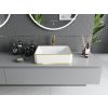 MEXEN - Catia umyvadlo na desku 48 x 37, bílá/zlatá vzor 21314809