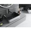 MEXEN - Catia umyvadlo na desku 48 x 37, černá mat/stříbrná 21314874