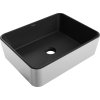 MEXEN - Catia umyvadlo na desku 48 x 37, černá mat/stříbrná 21314874