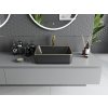 MEXEN - Catia umyvadlo na desku 48 x 37, černá mat/zlatá linka 21314875