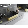 MEXEN - Catia umyvadlo na desku 48 x 37, černá mat/zlatá vzor 21314878