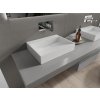 MEXEN - Ava umyvadlo na desku litý mramor B/O 50 x 38, bílá 23015000