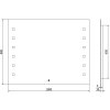 MEXEN - Ner zrcadlo s osvětlením 100 x 80, LED 600 9809-100-080-611-00