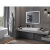 MEXEN - Onyx zrcadlo s osvětlením s kosmetickým zrcátkem 100 x 80, LED 600 9813-100-080-611-00