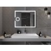 MEXEN - Onyx zrcadlo s osvětlením s kosmetickým zrcátkem 100 x 80, LED 600 9813-100-080-611-00