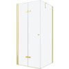 MEXEN/S - LIMA sprchový kout 100x80, transparent, zlatá 856-100-080-50-00