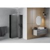 MEXEN - Rio čtvrtkruhový sprchový kout 70x70, grafit, chrom 863-070-070-01-40