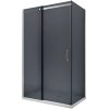 MEXEN/S - OMEGA sprchový kout 130x100, grafit, chrom 825-130-100-01-40