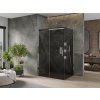 MEXEN/S - OMEGA sprchový kout 150x90, grafit, chrom 825-150-090-01-40