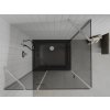 MEXEN/S - Roma sprchový kout 80x100, grafit, chrom + černá vanička se sifonem 854-080-100-01-40-4070