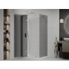 MEXEN/S - Roma sprchový kout 90x80, grafit, chrom + bílá vanička se sifonem 854-090-080-01-40-4010