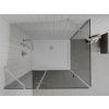 MEXEN/S - Roma sprchový kout 110x100, grafit, chrom + bílá vanička se sifonem 854-110-100-01-40-4010