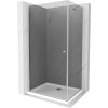 MEXEN/S - Pretoria sprchový kout 70x80, grafit, chrom + sprchová vanička včetně sifonu 852-070-080-01-40-4010