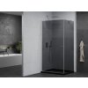 MEXEN/S - Pretoria sprchový kout 80x100, grafit, chrom + sprchová vanička včetně sifonu 852-080-100-01-40-4070